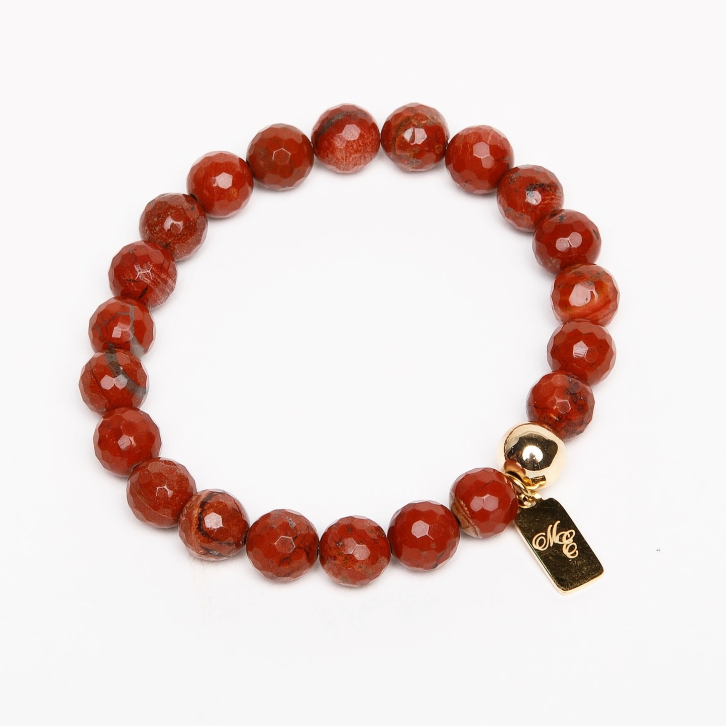 Motherland Elegance™ LE 8mm South African Red Jasper Bead Bracelet - Motherland Elegance