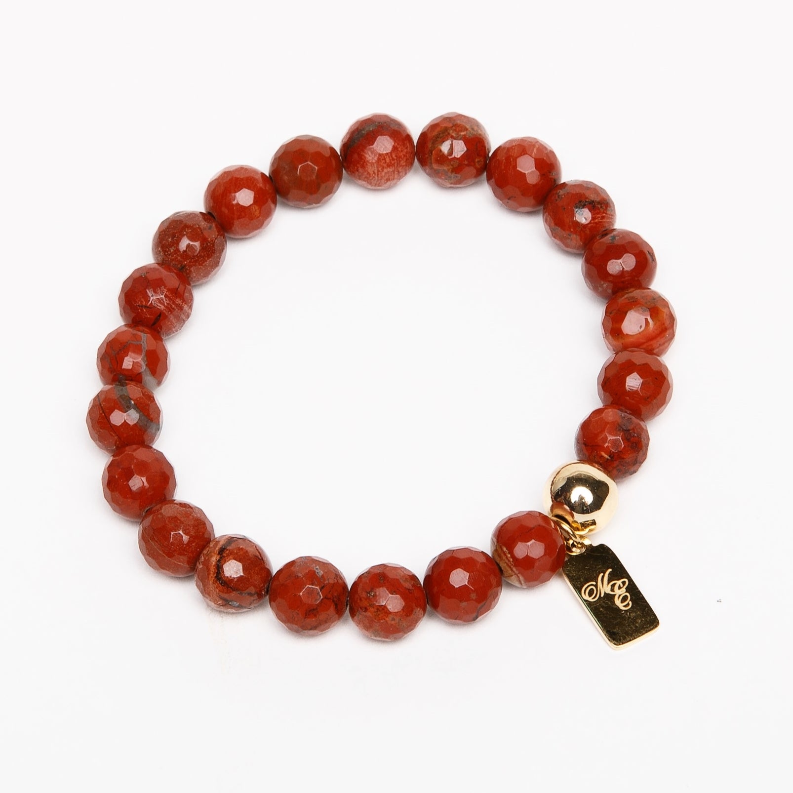 Motherland Elegance™ LE 8mm South African Red Jasper Bead Bracelet - Motherland Elegance