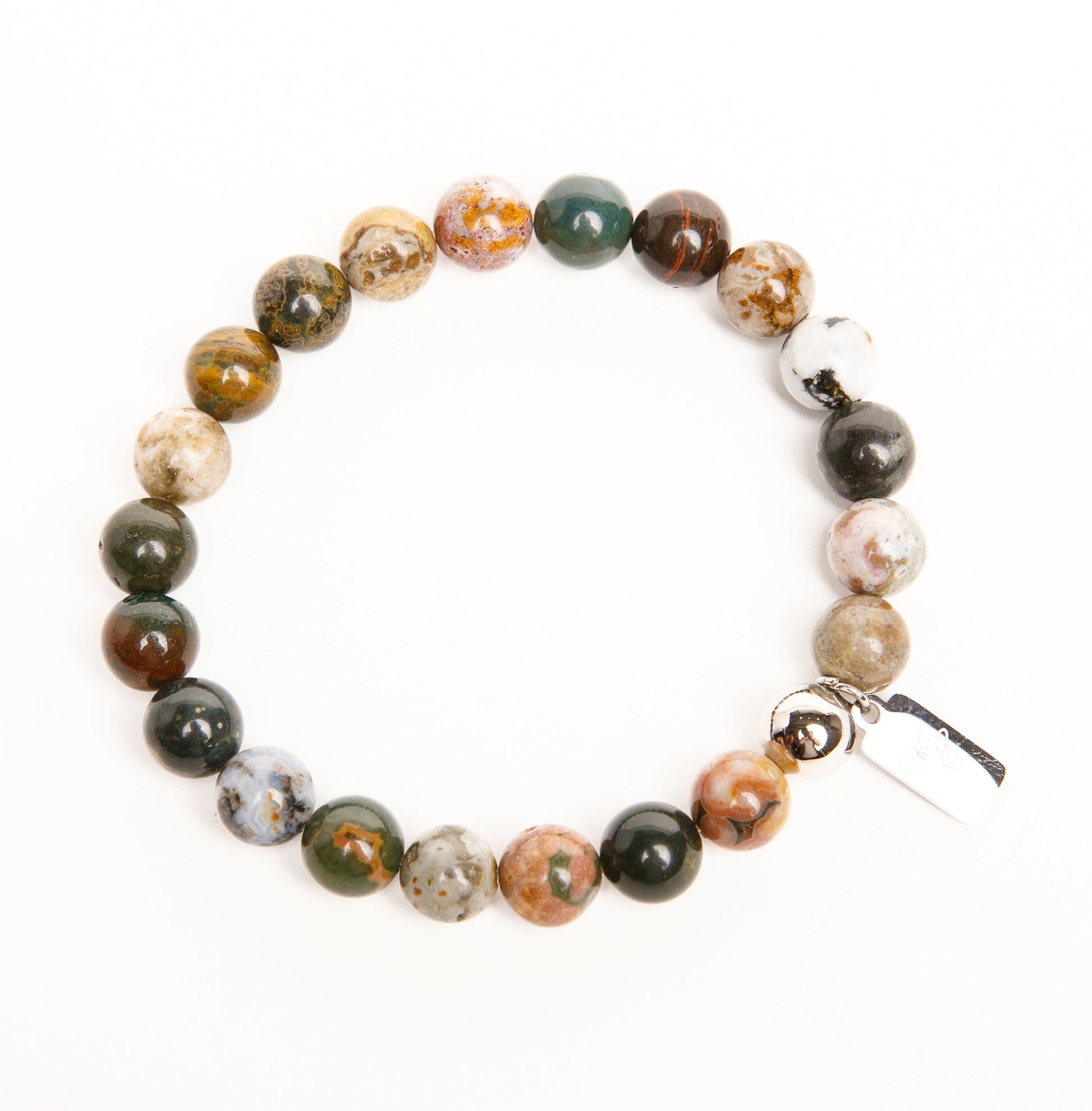 Motherland Elegance™ Earthtones 8mm Gemstone Bracelet - Motherland Elegance