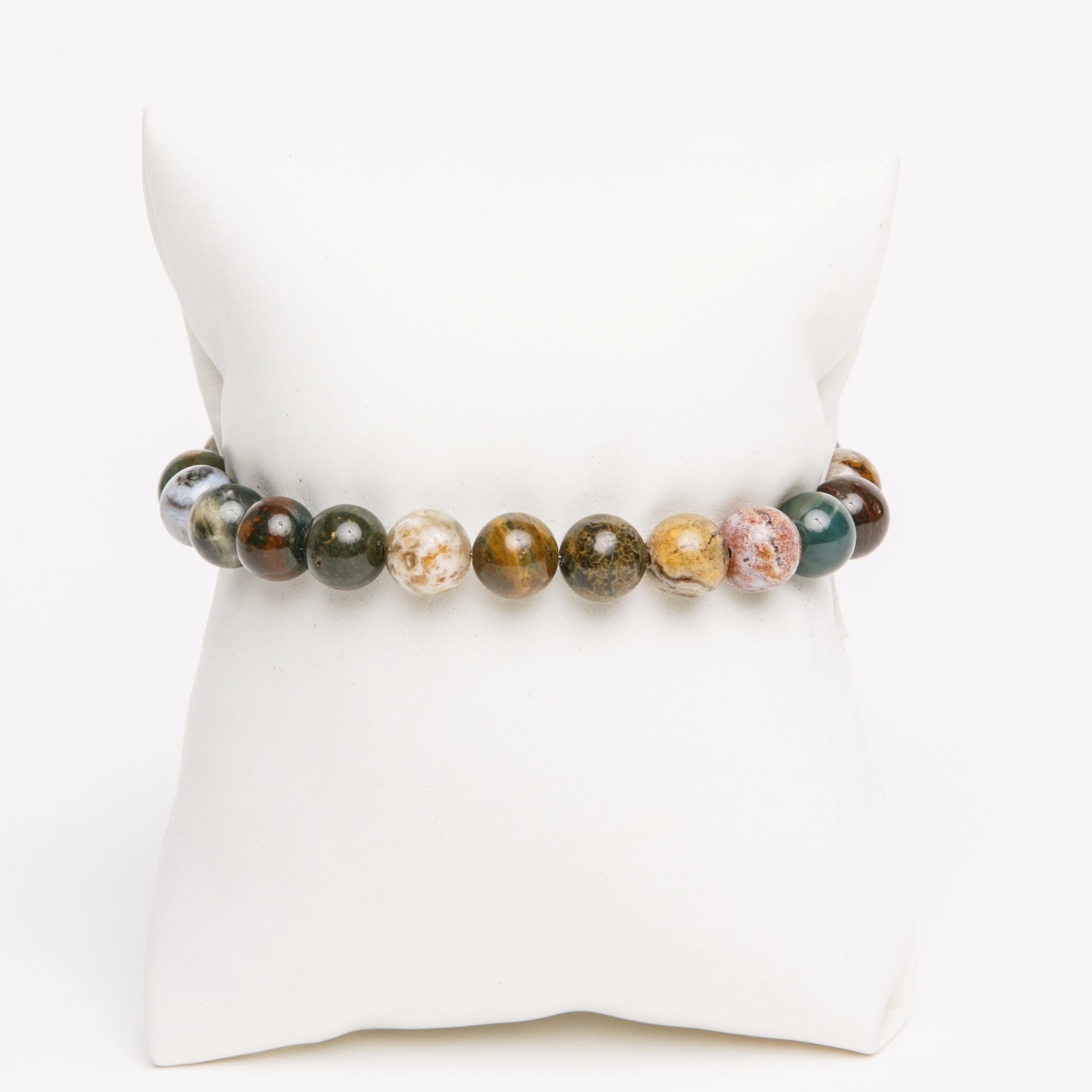 Motherland Elegance™ Earthtones 8mm Gemstone Bracelet - Motherland Elegance